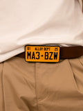 THE NUMBER PLATE BELT