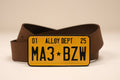 THE NUMBER PLATE BELT