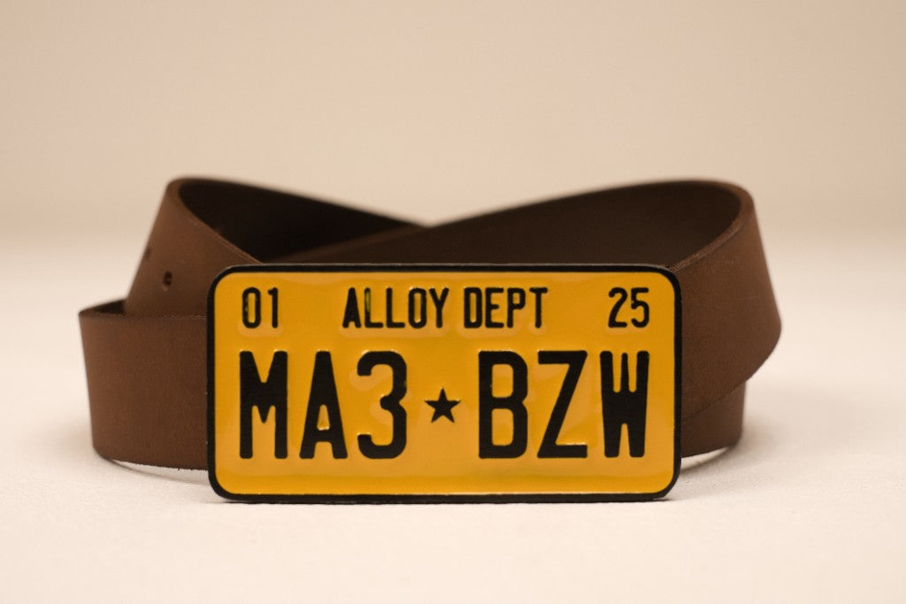 THE NUMBER PLATE BELT